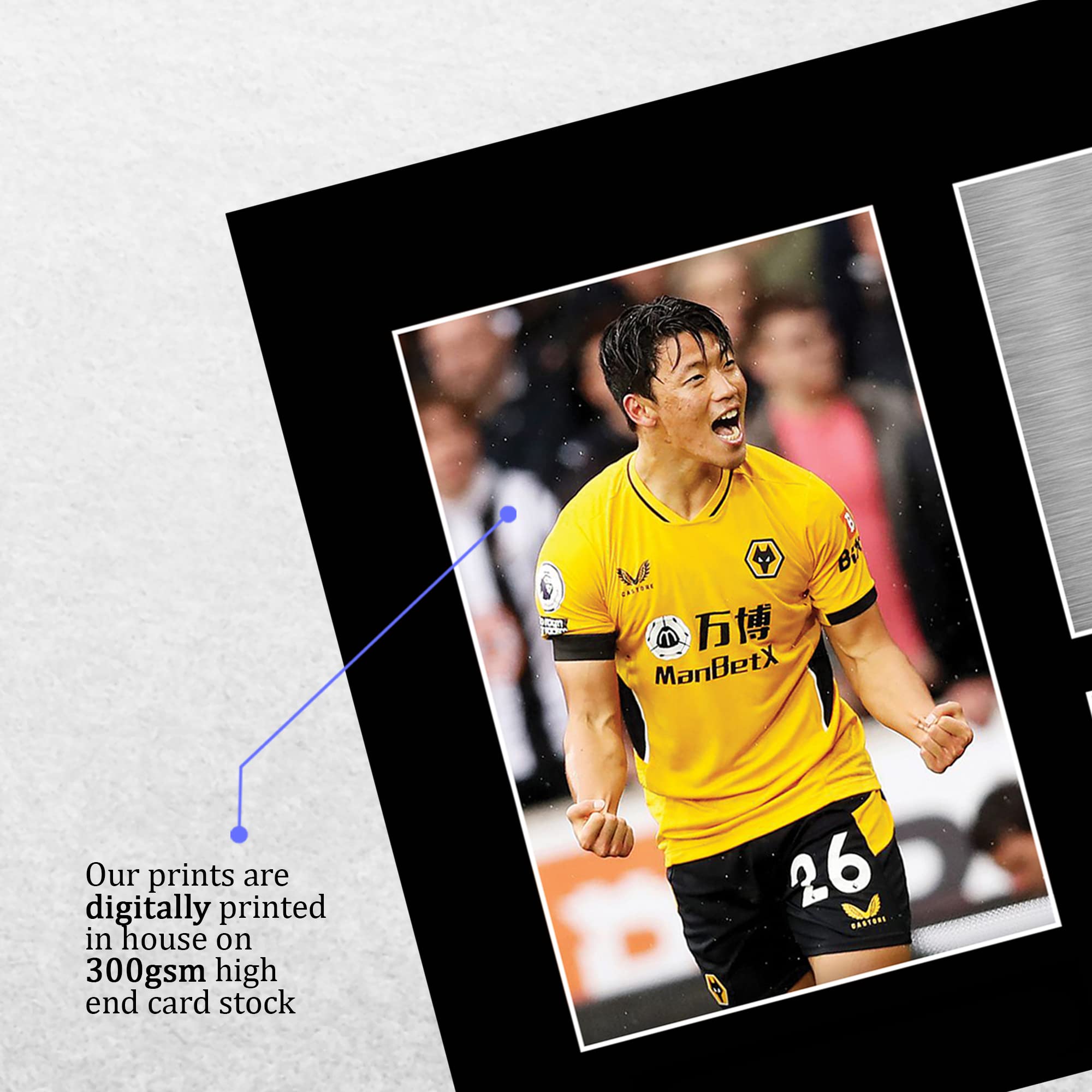 HWC Trading A4 Hwang Hee-chan Wolves Gifts Printed Signed Autograph Picture for Football Fans and Supporters - Image 4