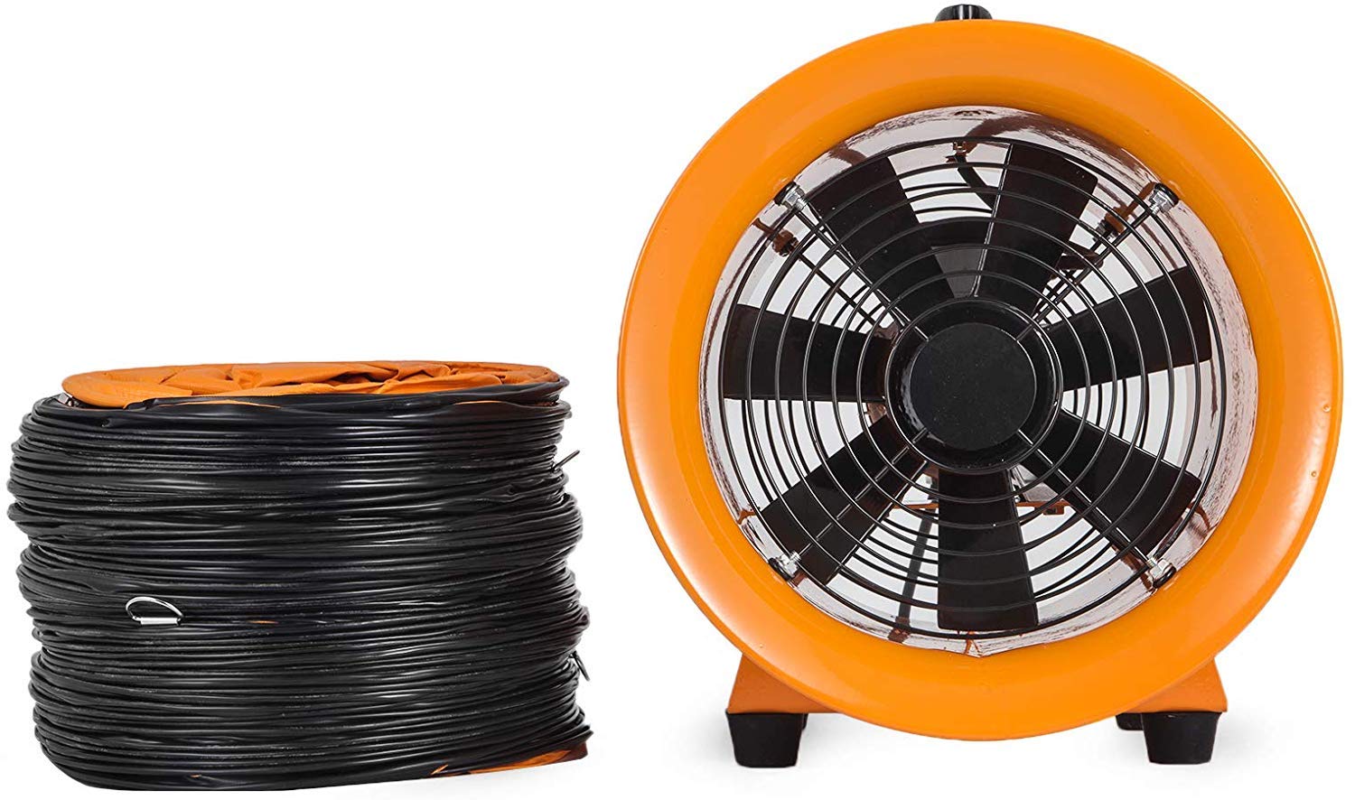 Industrial Extractor Fan Blower 10inch Air Ventilator Fan Blower Heavy Duty Portable 2800rpm Industrial High Velocity Blower(10 Inch Fan with 10M Duct)