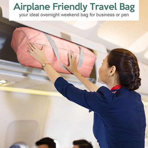 Miniatura 4 de 15 bolsas de viaje plegables para mujer, bolsas de fin de semana, bolsa de equipaje ligera, bolsa de artículos personales, bolsa de gimnasio