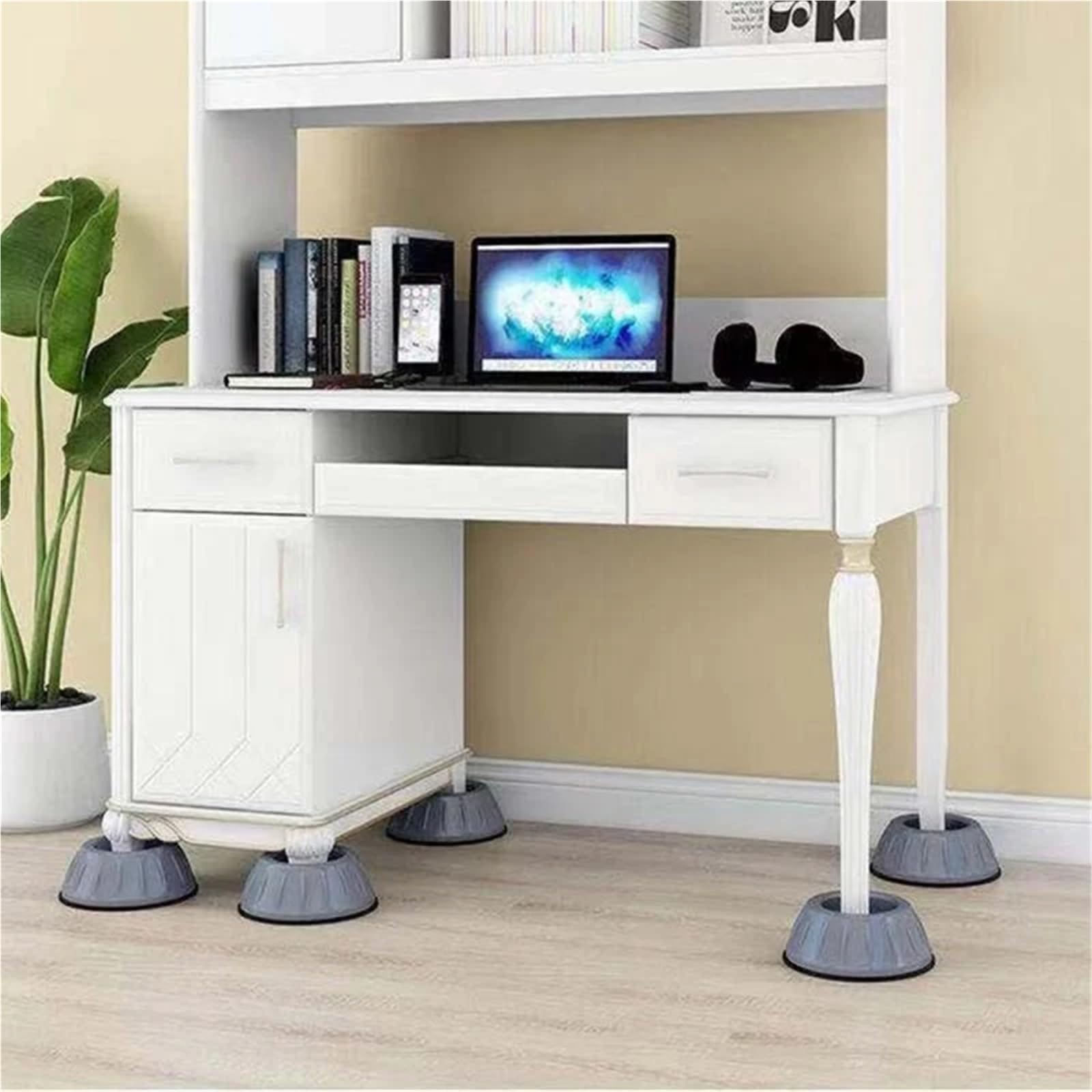 Piedini antiscivolo per lavatrice, 4 pezzi, tappetini antiscivolo per frigoriferi ed elettrodomestici, antivibrazione per cucina e bagno, protezioni per pavimenti
