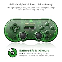 Vista 5 de 8Bitdo SN30 Pro Wireless Bluetooth Controller (Hall Effect Joystick Update) with Joysticks Rumble Vibration USB-C Cable Gamepad Compatible with