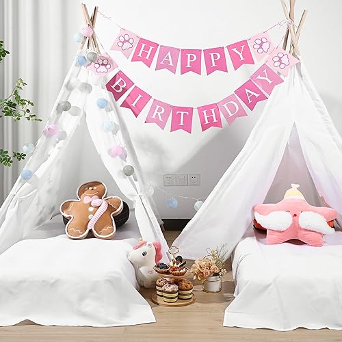 Miniatura 7 de Juego de 4 tiendas inflables para niños, incluye 4 colchones de aire portátiles, tiendas de campaña plegables y sábanas planas blancas