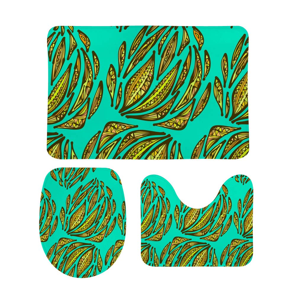 Tapis de salle de bain motif feuilles pour créer une ambiance spa naturelle chez soi