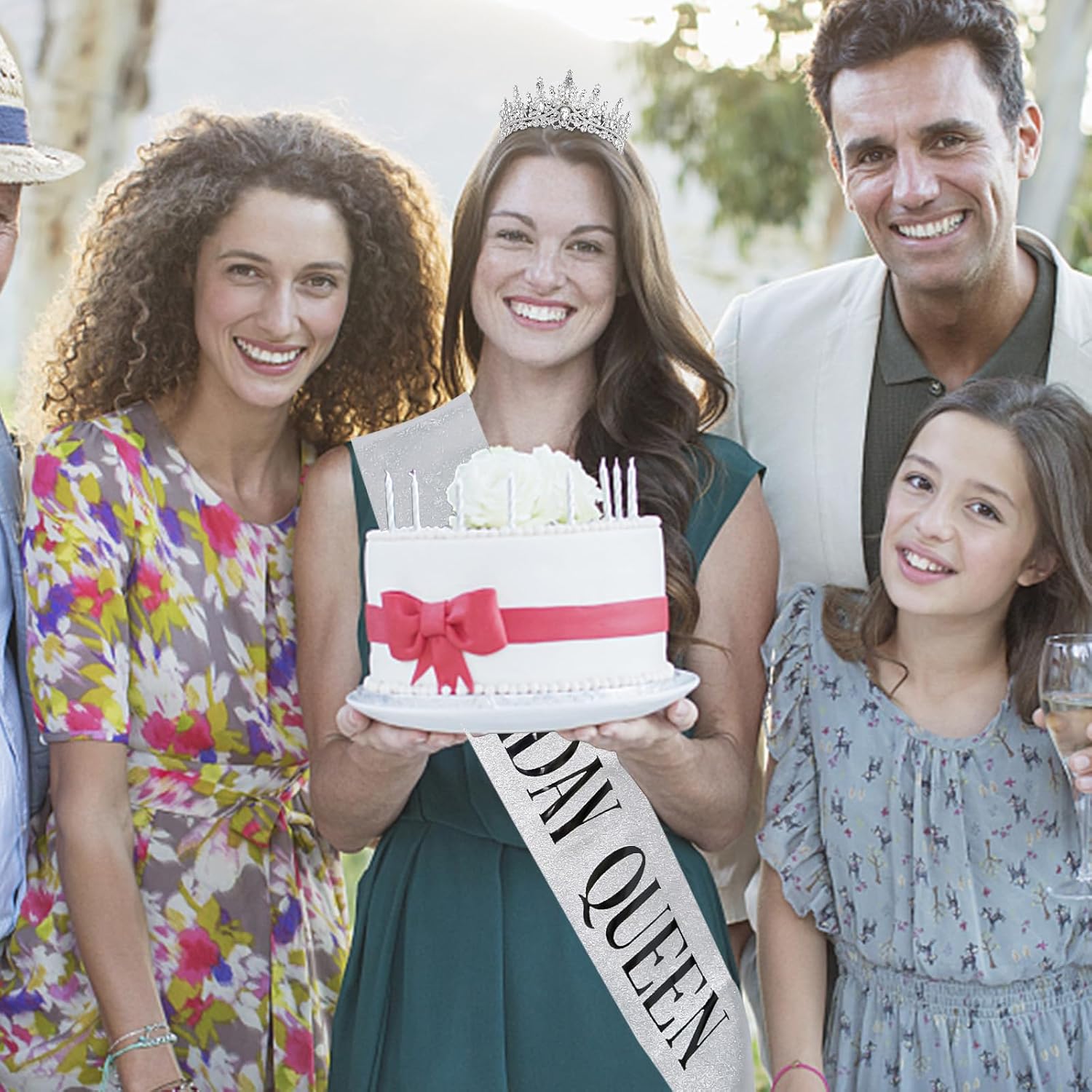 CAVETEE Corona Di Compleanno Da Donna Con Strass – Tiara Regale Con Forcine Per Festa E Halloween