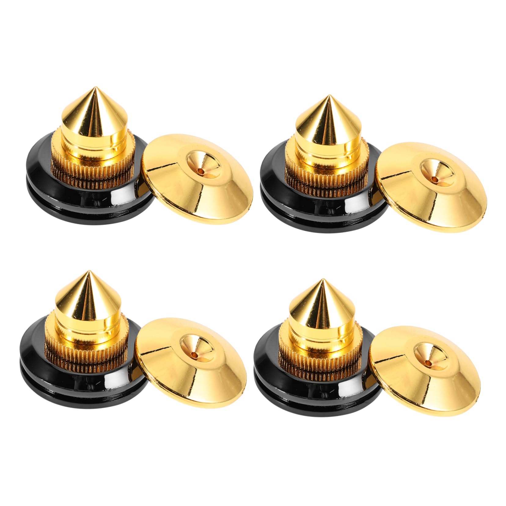 HOMSFOU 4pcs Subwoofer Isolation Pads Speaker Feet Acoustic Isolation Feet Speaker Shock Absorbing for Home Audio