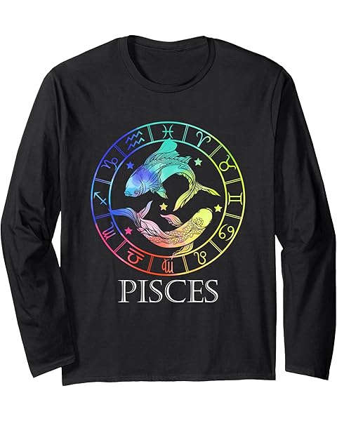 Zodiac Sign Pisces Long Sleeve T-Shirt