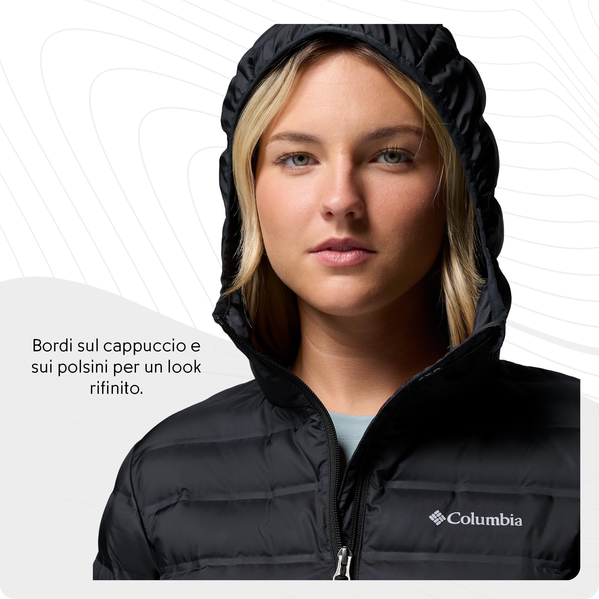 Columbia Women's Lake 22 Down Hooded Jacket, Hooded Puffer Down Jacket