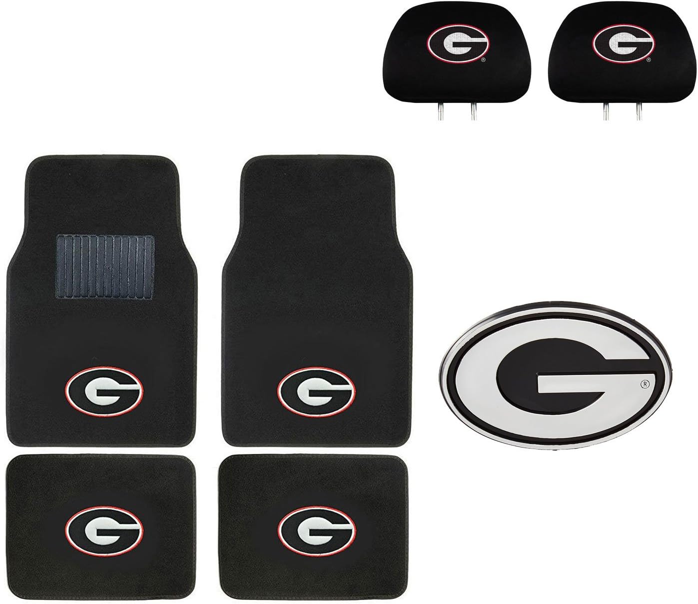 Georgia Bulldogs 4 Pc Carpet Floor Mats