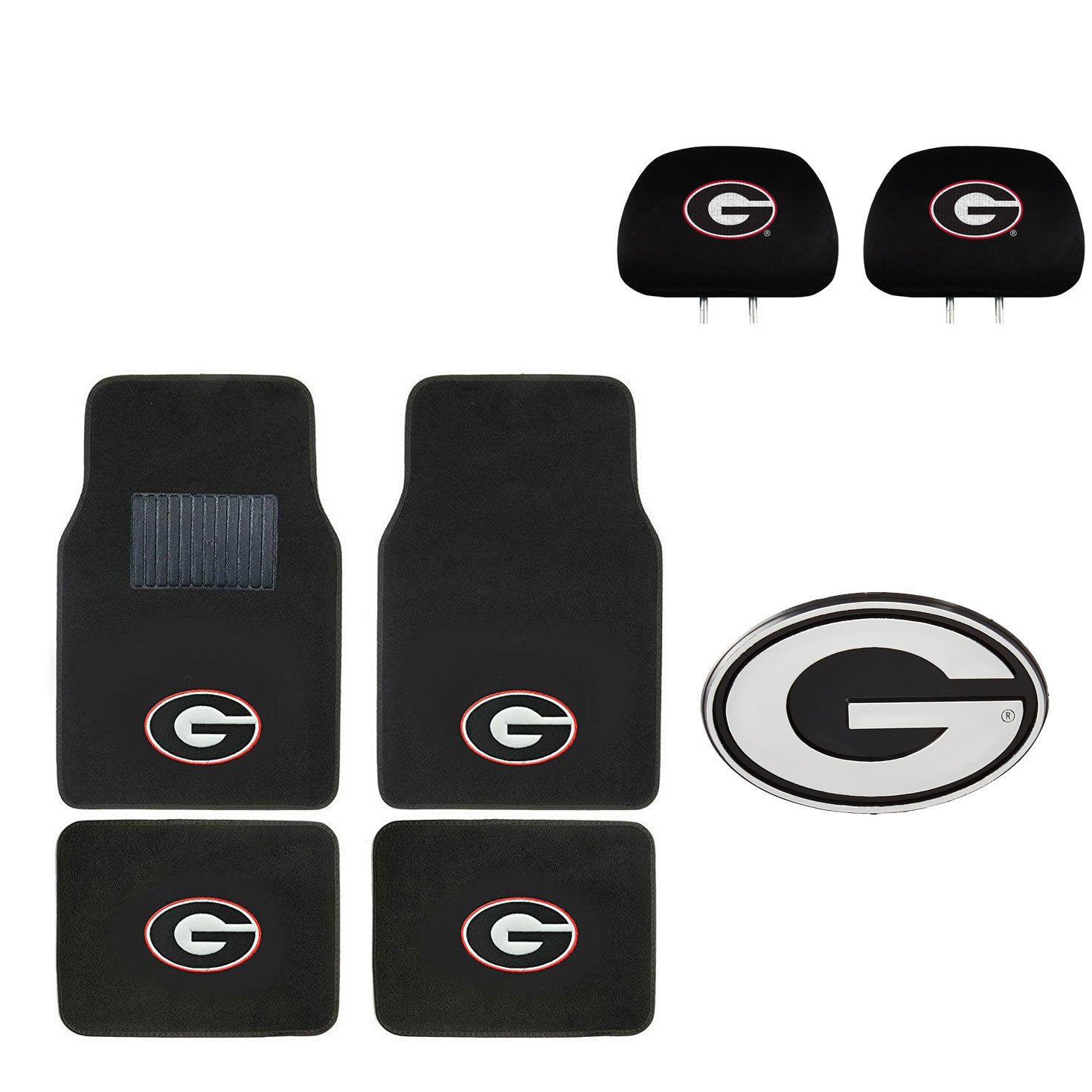 Georgia Bulldogs 4 Pc Carpet Floor Mats
