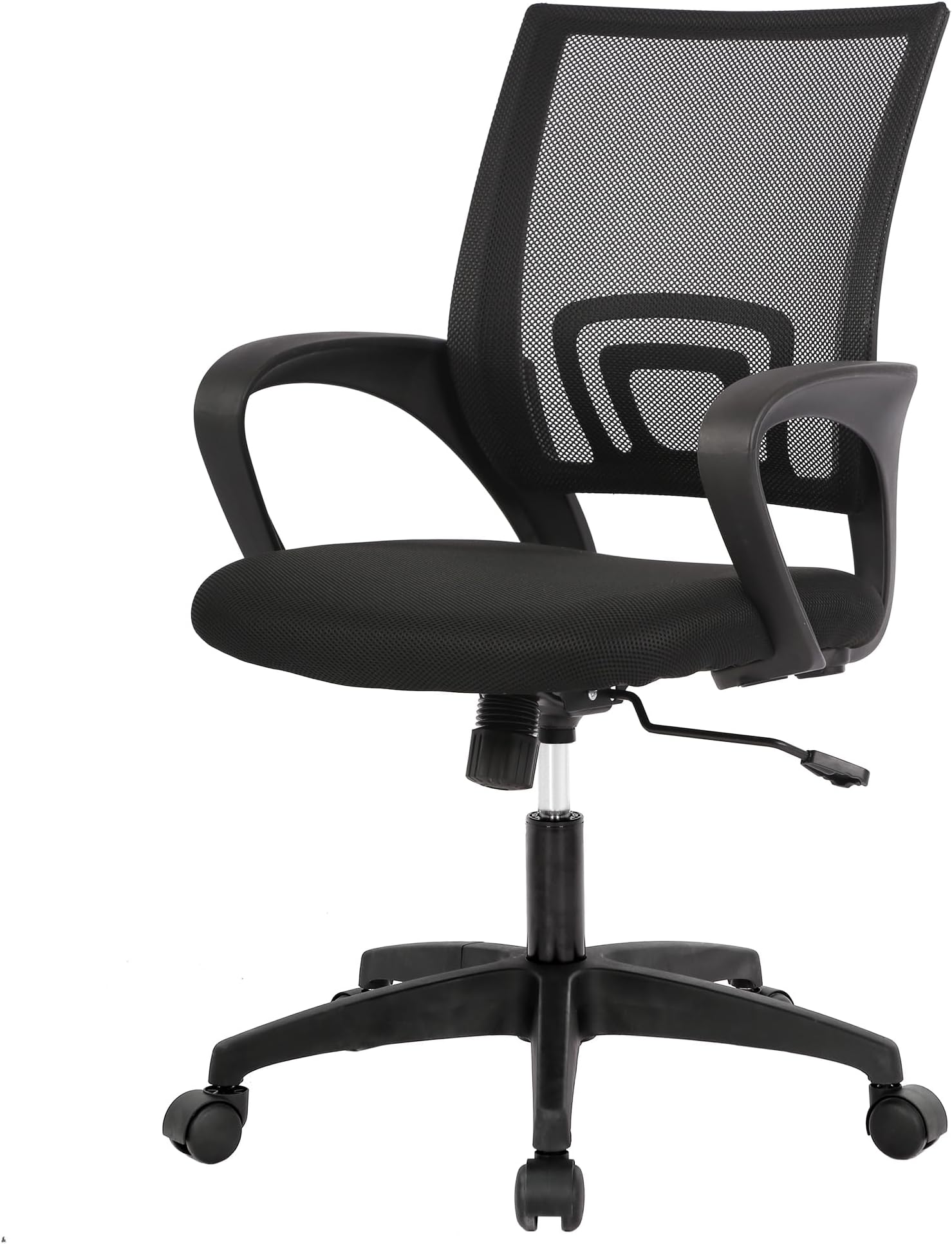 PayLessHere Home Office Chair Desk Computer Chair Adjustable Ergonomic Lumbar Support Armrest Executive with High Density Mesh 360 Degree Swivel Chair for Men Women Adults, Black