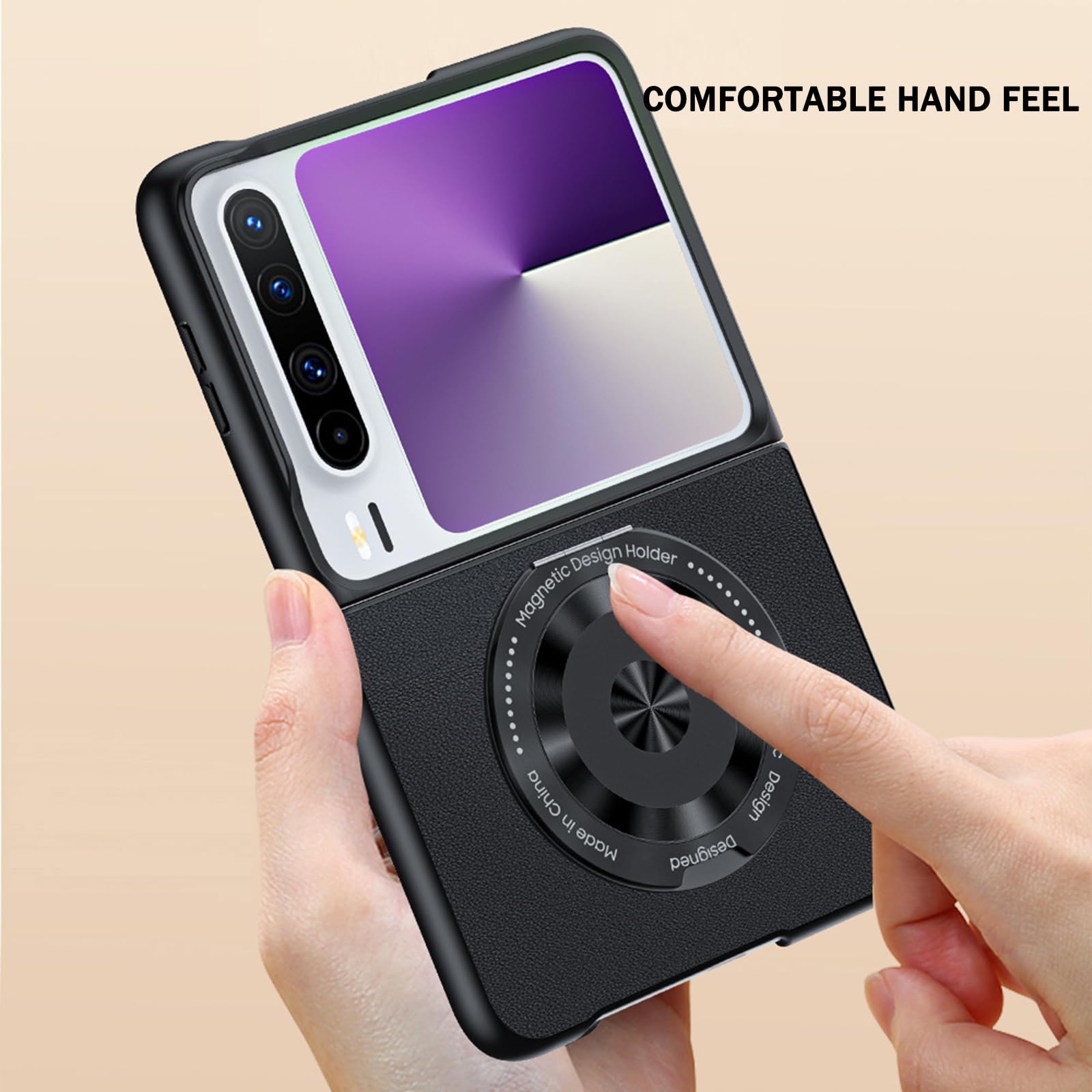 Amazon.com: HaoLMi-Leather Case for Huawei Pura X, Anti-Scratch