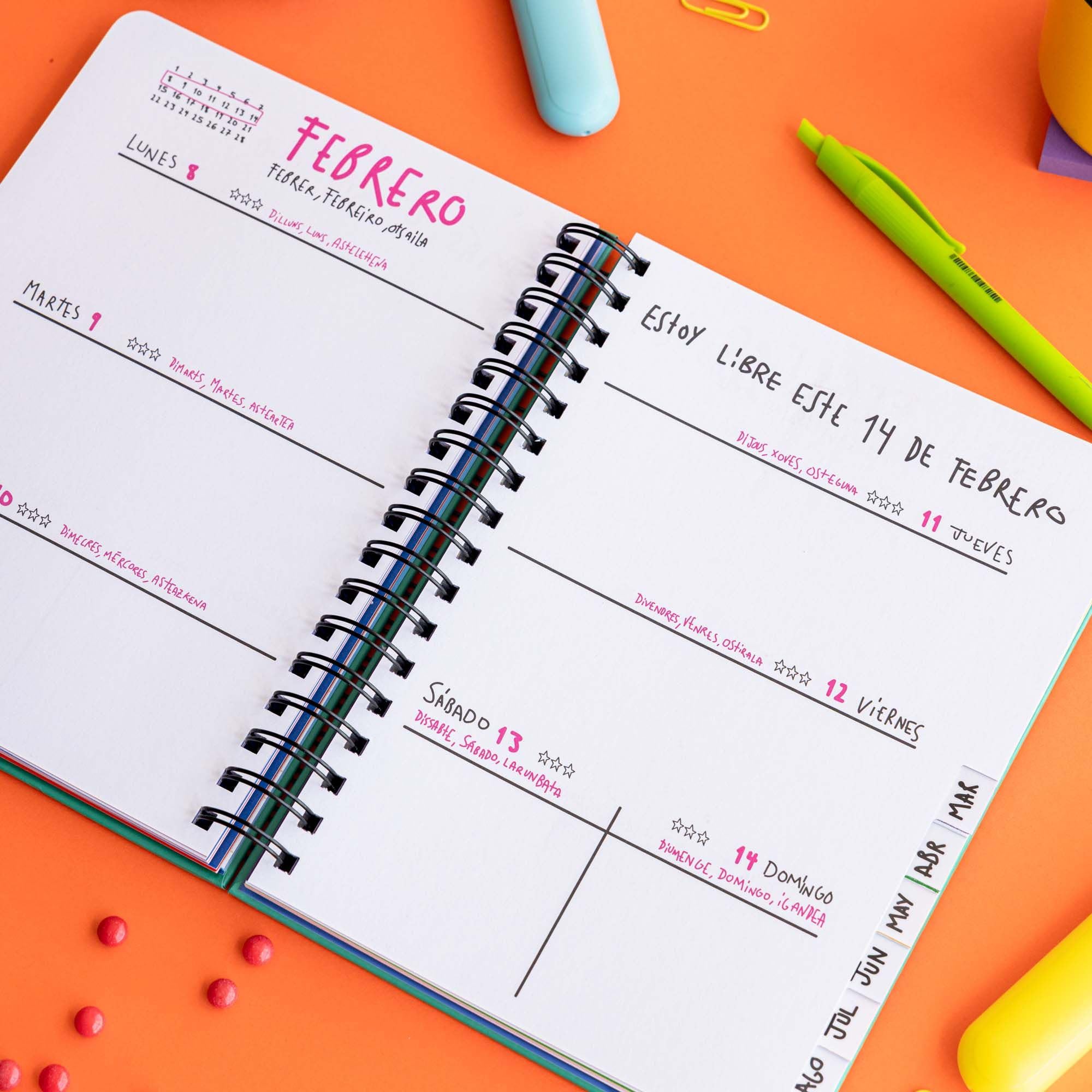 Agenda escolar semanal 2026-2027 La de Girona (TANTANFAN)