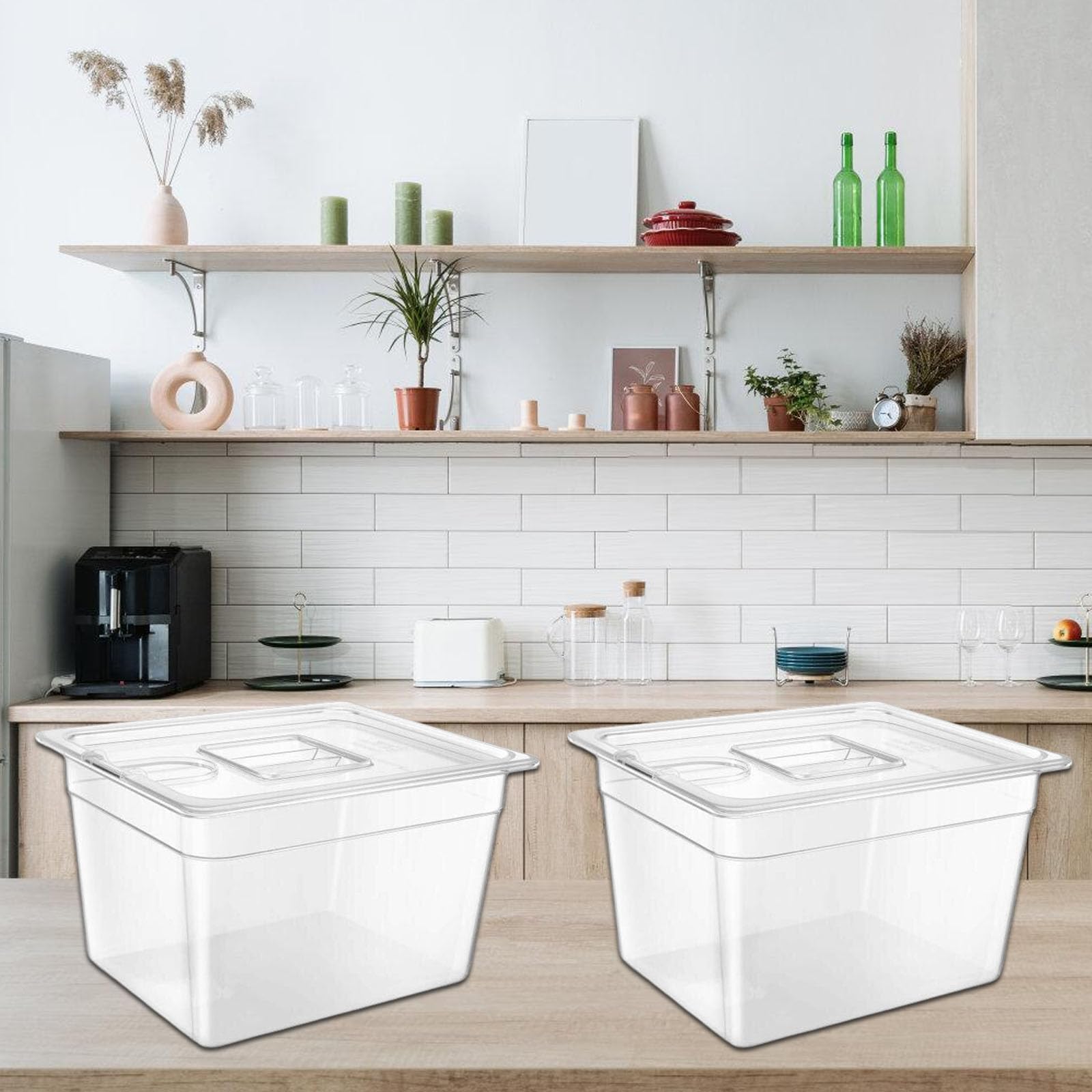 Family Kitchen Essential - Recipiente de cocina de baja temperatura, 12 L, para entusiastas culinarios y profesionales de cocina de cocción lenta
