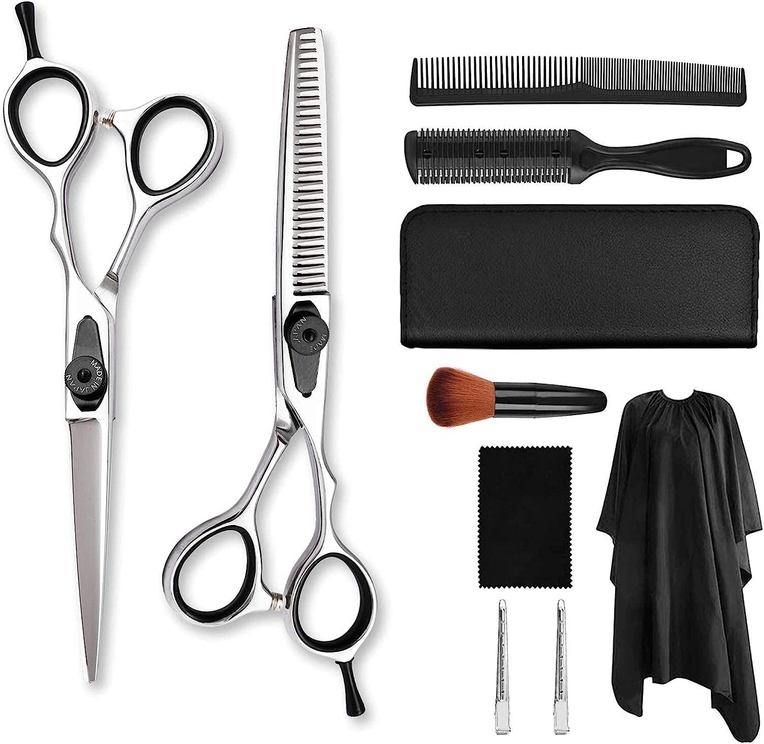Ciseaux de coiffeur 6 pouces argent pour réussir sa frange sans rater