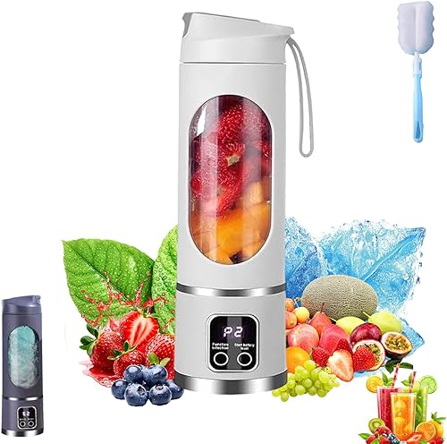 Licuadora digital multimodo, exprimidor de pantalla digital USB multimodo, pantalla LED inteligente, diseño a prueba de fugas para batidos, batidos,