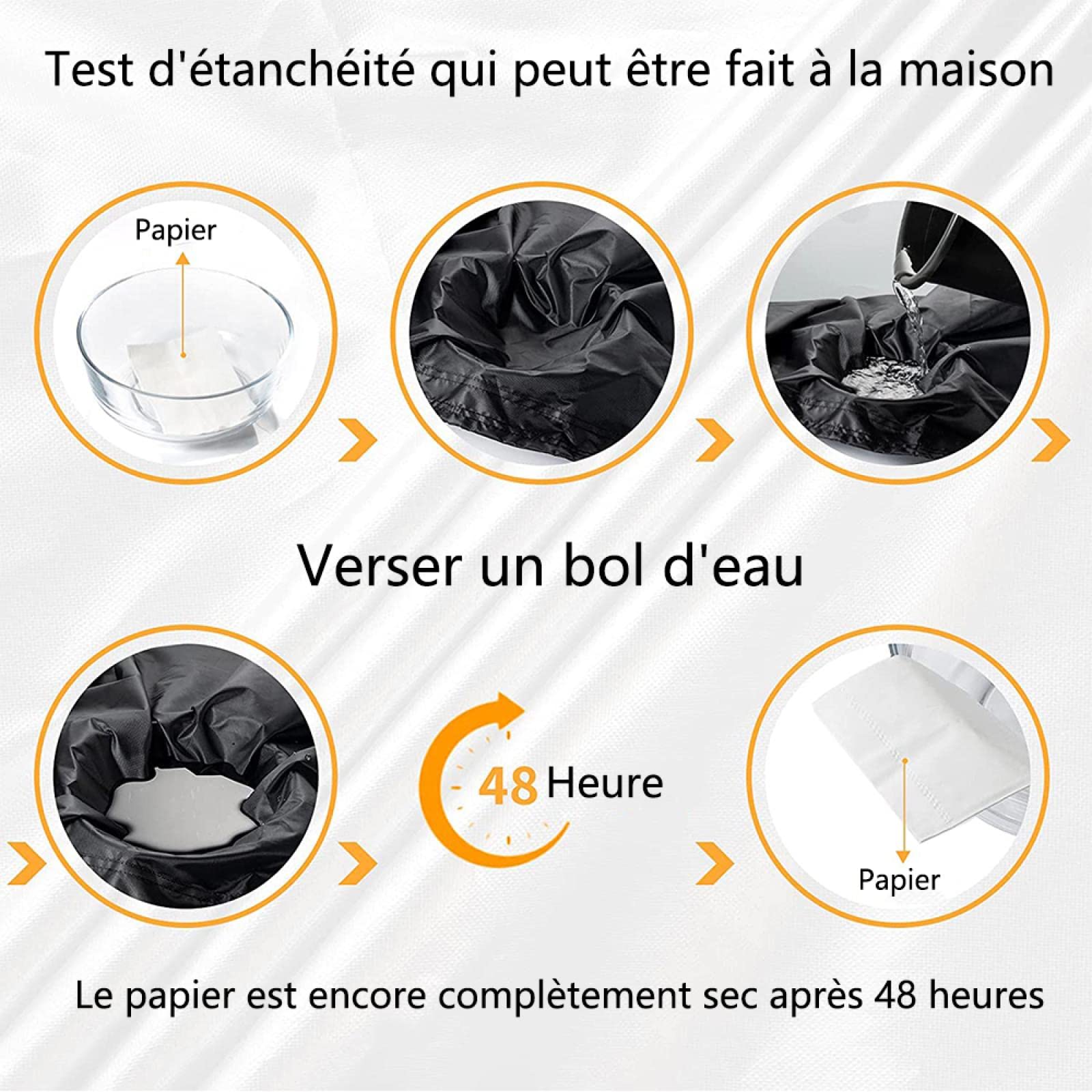 Housse Salon De Jardin 170x110x75cm Le Noir 420D Oxford Résistant