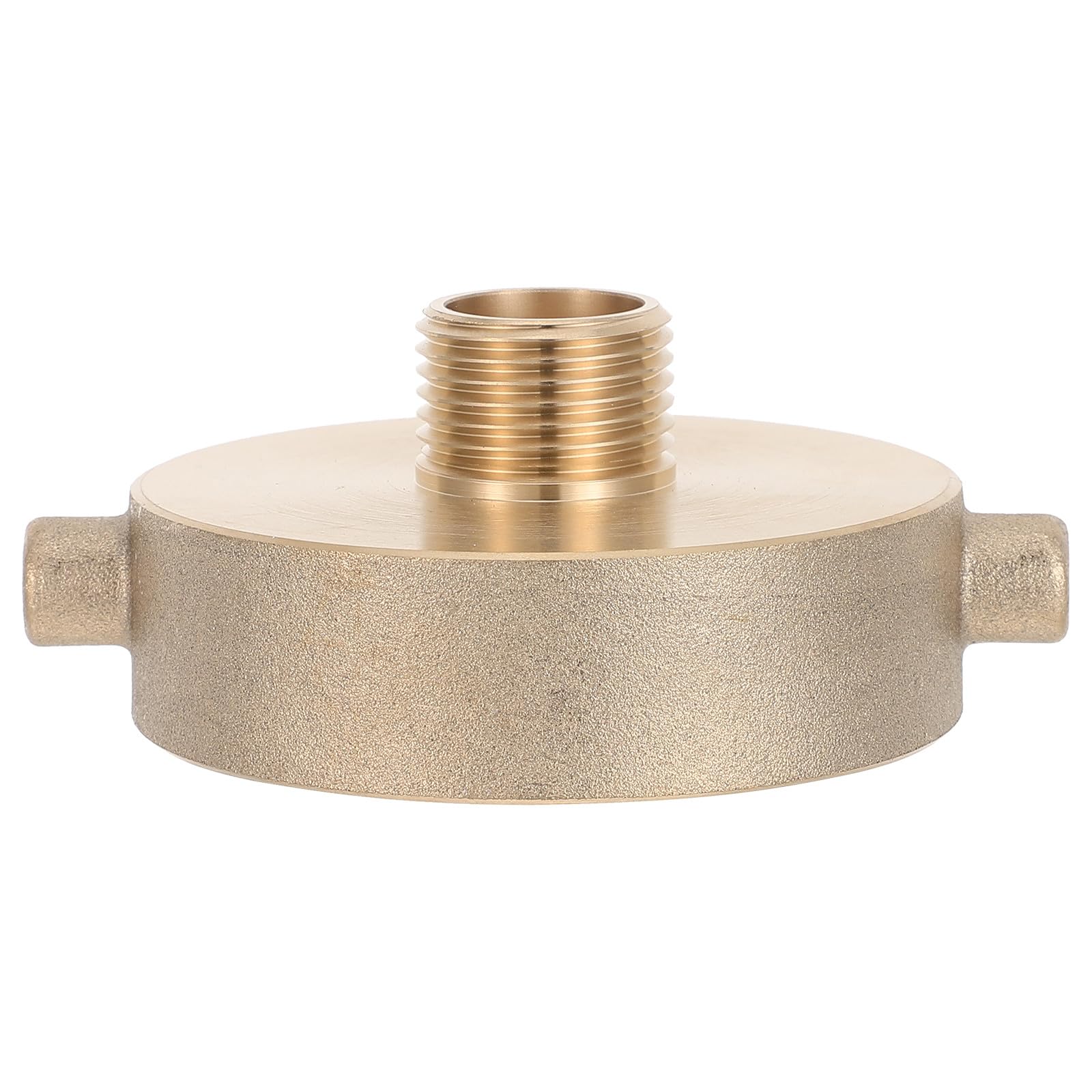 Kisangel Adaptador de hidrante a manguera de jardín, conector de manguera metálico de 2-1/2" hembra x 3/4" GHT macho para riego de flujo rápido y conexión de hidrante de emergencia.