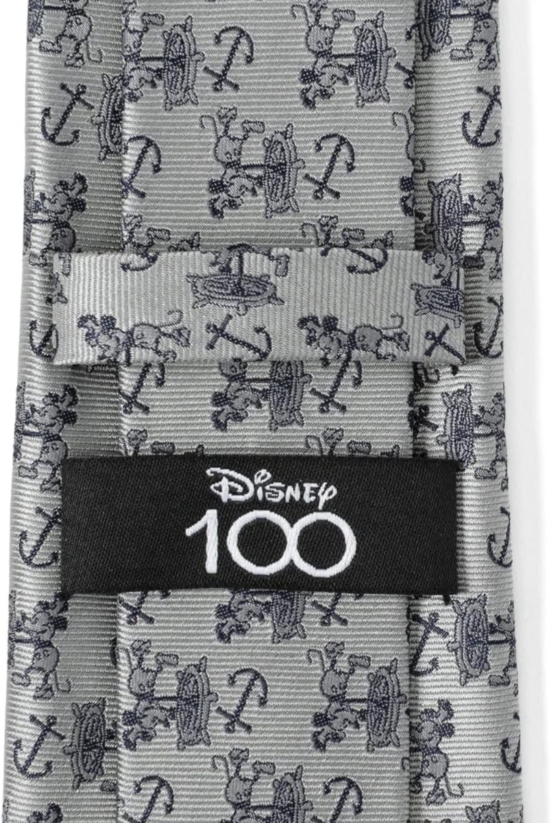Cufflinks Inc. D100 Steamboat Willie Gray Men's Tie