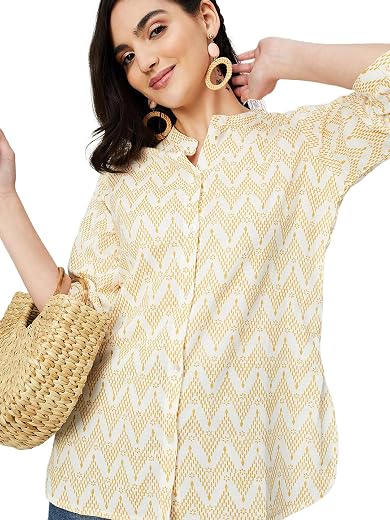 Max Women's Cotton Blend Regular Fit Casual Kurta