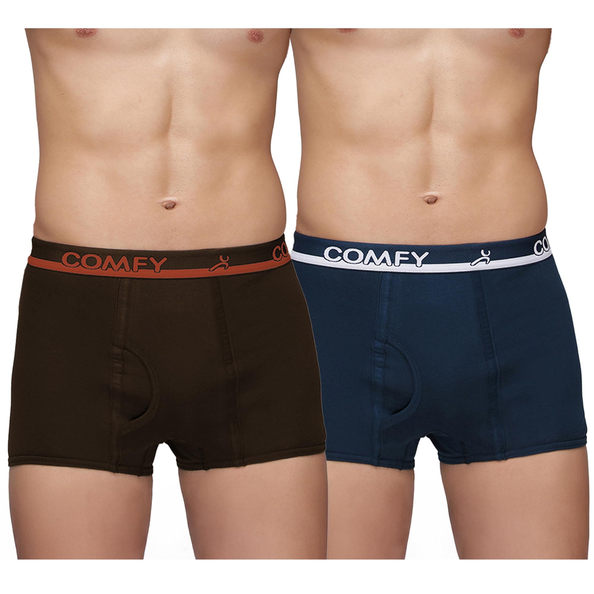 amul comfy Men's Plain Cotton Mini Trunk Pack of 2 (Assorted Colours May Vary)-picture-19