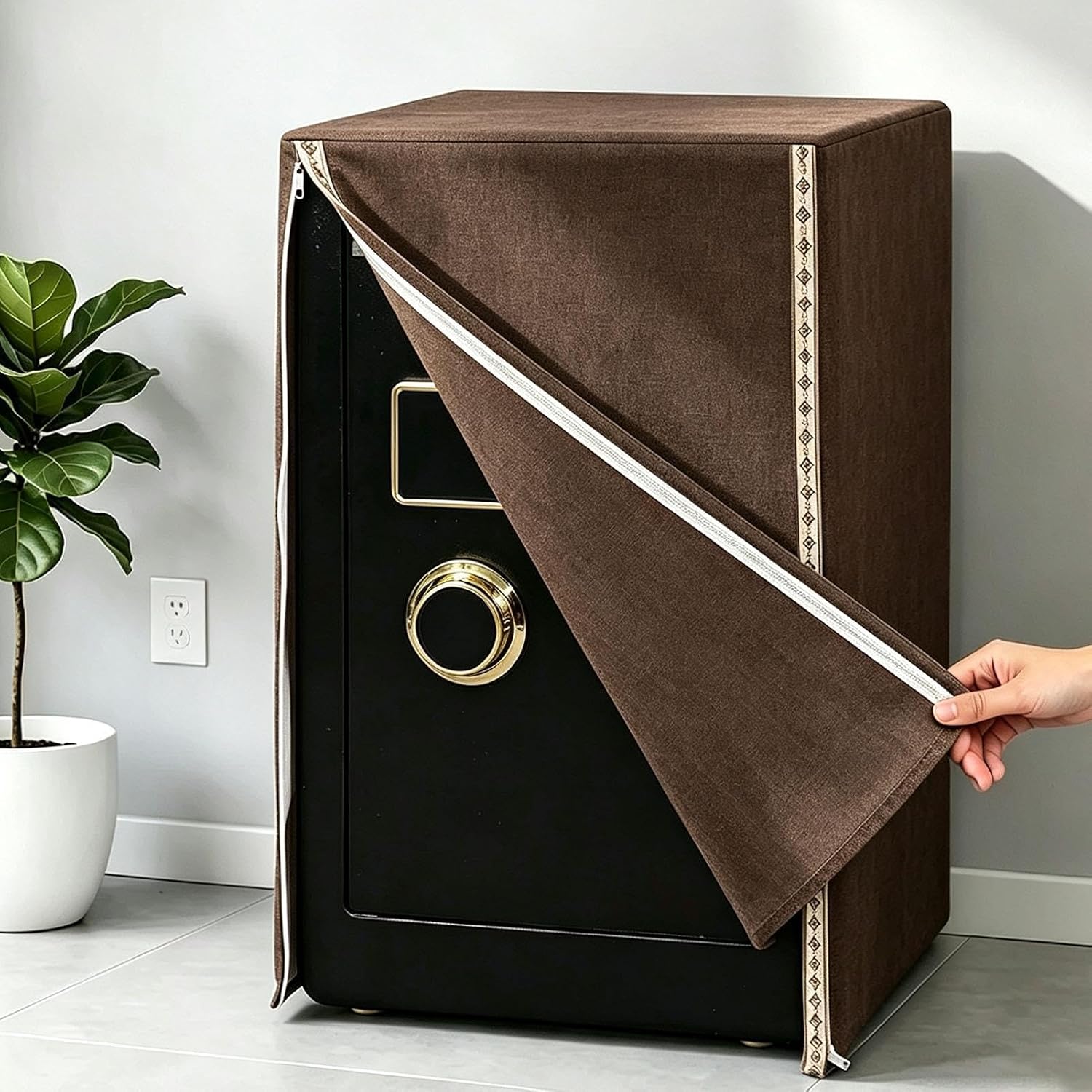 Front Opening Dust Protection Cover, Concealment Lock Box Cover Decoration