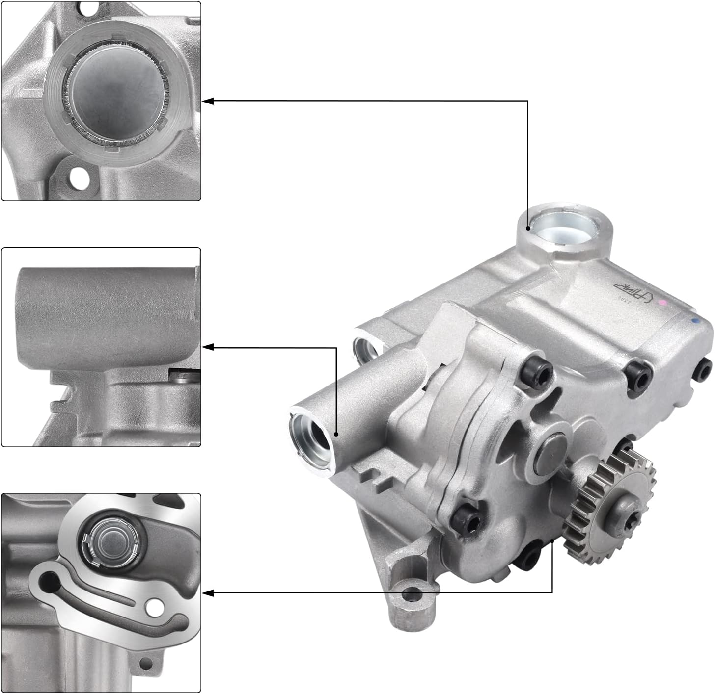 06J115105AB/AC/AG Oil Pump Compatible with Audi A3 A4 2008-2013 TT 2006-2010,For VW Beetle 2012-2016 CC Eos 2009-2016 GTI 2008-2014 Jetta 2005-2013 Passat 2005-2012 Tiguan 2007-2018 1.8L 2.0L