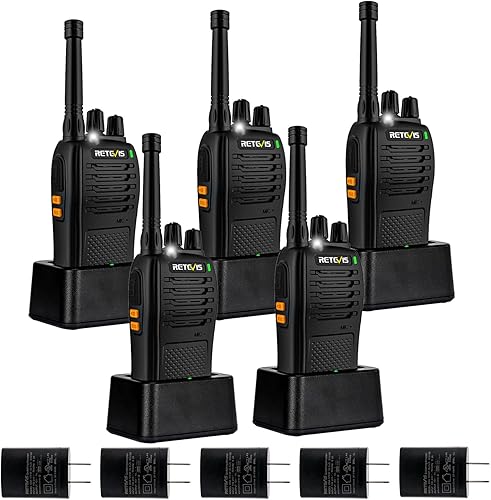 Retevis RB68 Walkie Talkies for Adults,New Version of H-777,Portable FRS Two-Way Radios,USB-C Charging,Emergency Alarm, Rechargeable 2 Way Radio for