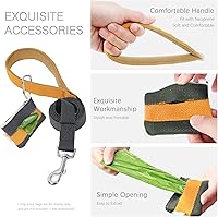 Vista 17 de No Pull Dog Harness and Leash Set, Step in Dog Halter Harness with Poop Bag Holder, Adjustable Lightweight Cotton Straps Suitable for Small Medium