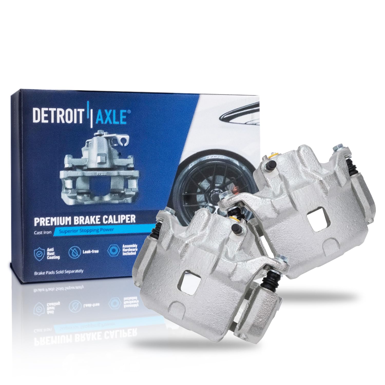 Detroit Axle - Front 2pc Brake Calipers for 2002-2006 Nissan Altima