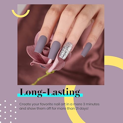 Miniatura 581 de Beetles - Esmalte de uñas en gel de 0.5 onzas fluidas (15ml), curado con lámpara LED, extracción por remojo, para arte de uñas, estética