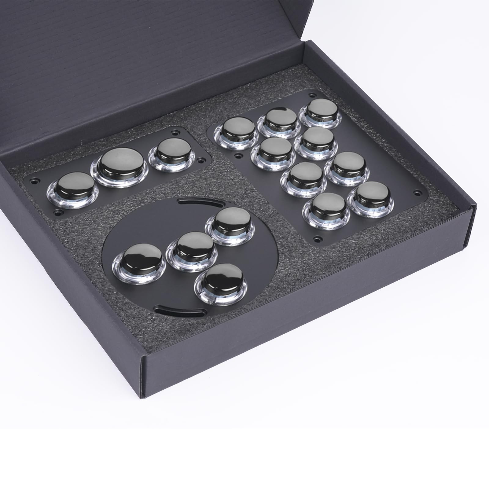 Haute42 Leverless Controller X1 Removable Mechanical Switch Module Arcade Controller for PC/PS4/PS3/Switch(Black)