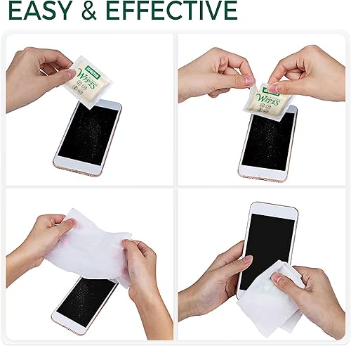 Miniatura 6 de Toallitas limpiadoras de pantalla para dispositivos electrónicos, toallitas de limpieza de lentes para lentes, cámara, tabletas, teléfonos