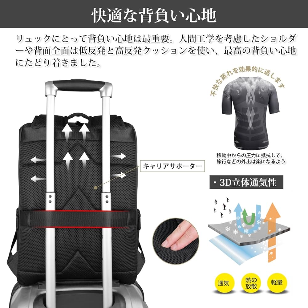 Amazon.co.jp: [ecoofee] ビジネスリュック メンズ 防水 15.6 インチ
