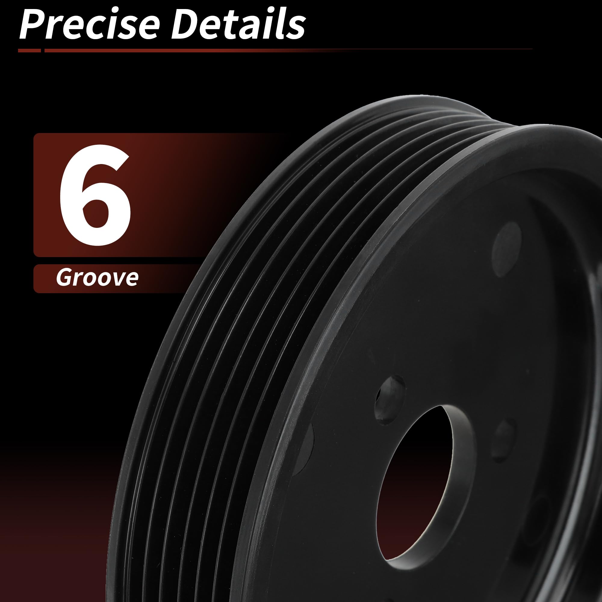 No.32421740858 Puleggia della pompa servosterzo per BMW 320i 323Ci 323i 325Ci 325xi 328Ci 330Ci 530i 330i 330xi 528i per BMW X5 2001-2006 L6 3.0L 3.0i Solo No.300395