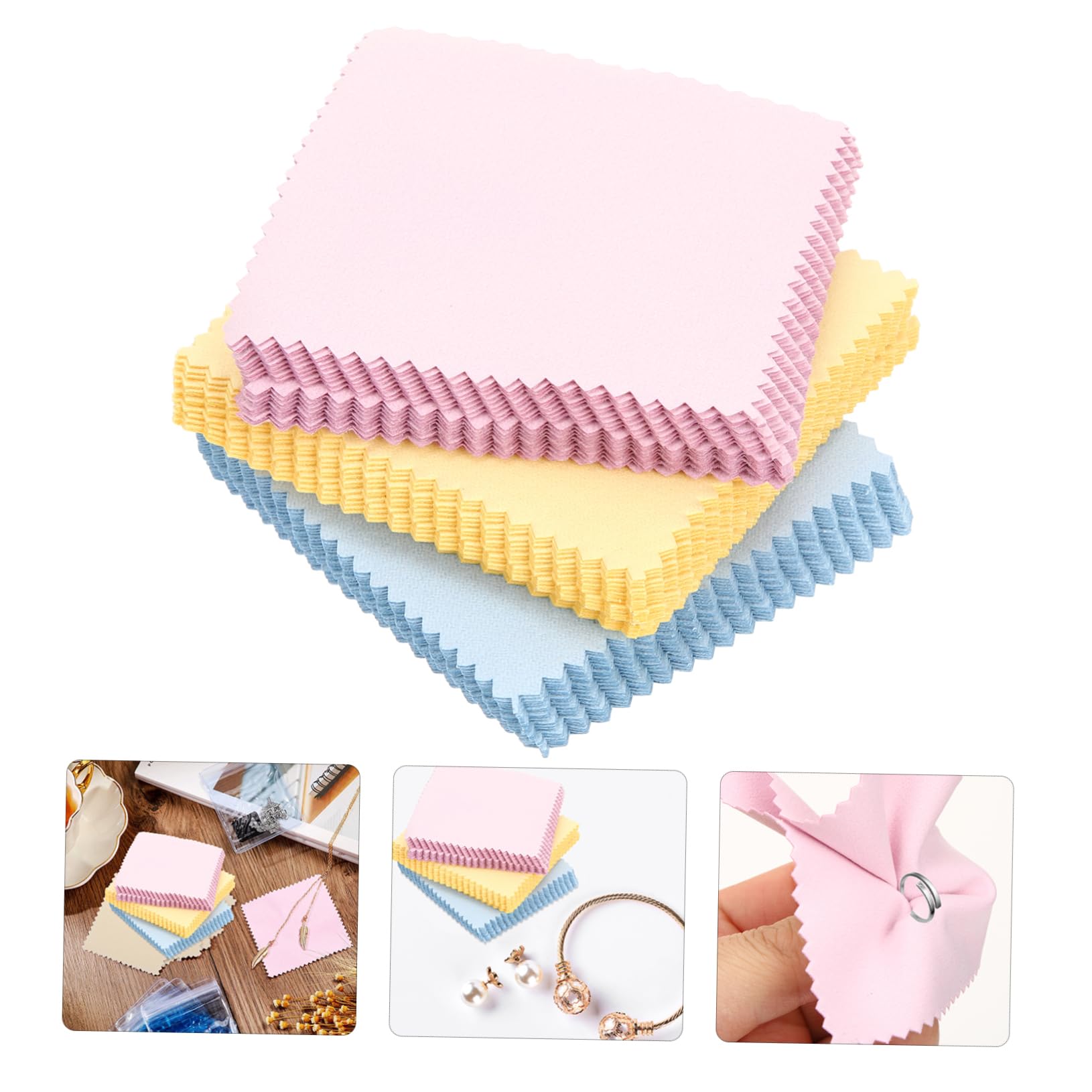 TEHAUX 240piezas Paños De Limpieza De para Gafas Pantallas y Joyería y Reutilizables Aleatorios
