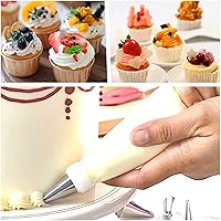 Vista 6 de Bolsas de glaseado de 21 pulgadas, 100 bolsas duraderas antiruptura para glaseado, desechables para bodas, pasteles, fiestas de cumpleaños, postres