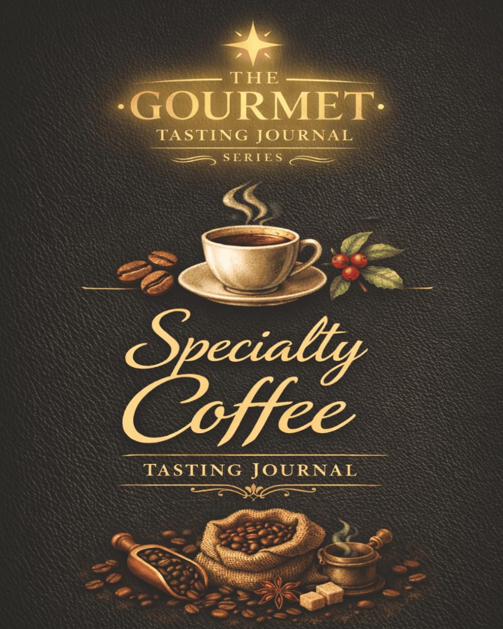 Specialty Coffee Tasting Journal: A Guided Log Book for Brew Methods, Flavor Notes, Bean Origins & Home Baristas. A Luxury Tasting Log for Recording ... 8x10 Layout. Makes a great gift for all.