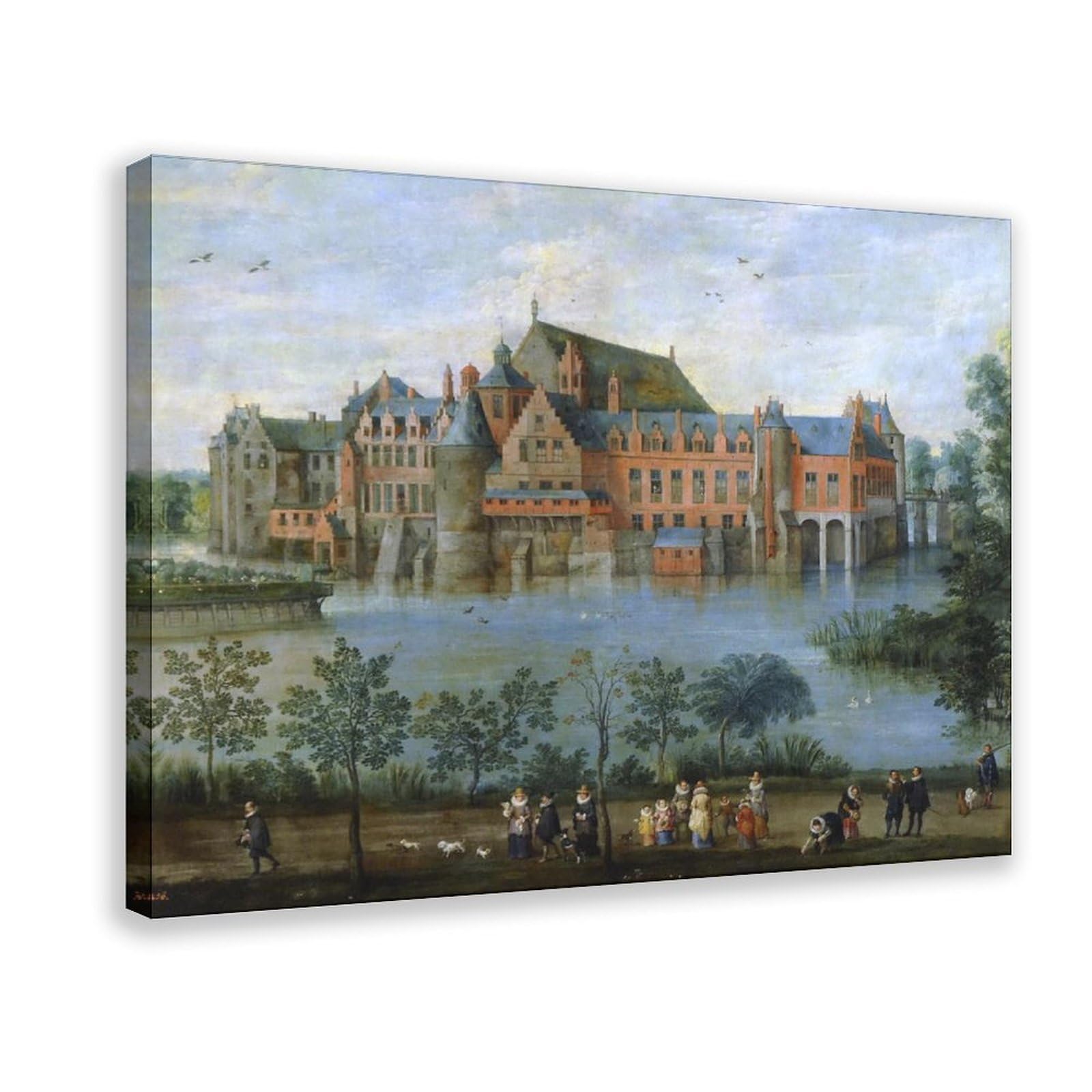 WCYB The Archduke Albert And Archduchess Isabel Clara Eugenia in The Palace of Tervuren Brussels Jan Brueghel The Elder Posters Prints Canvas Deco Painting