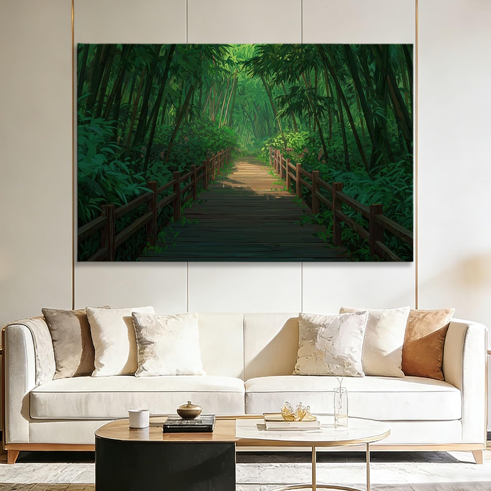Impression sur toile orientale pour un salon zen et moderne - 8