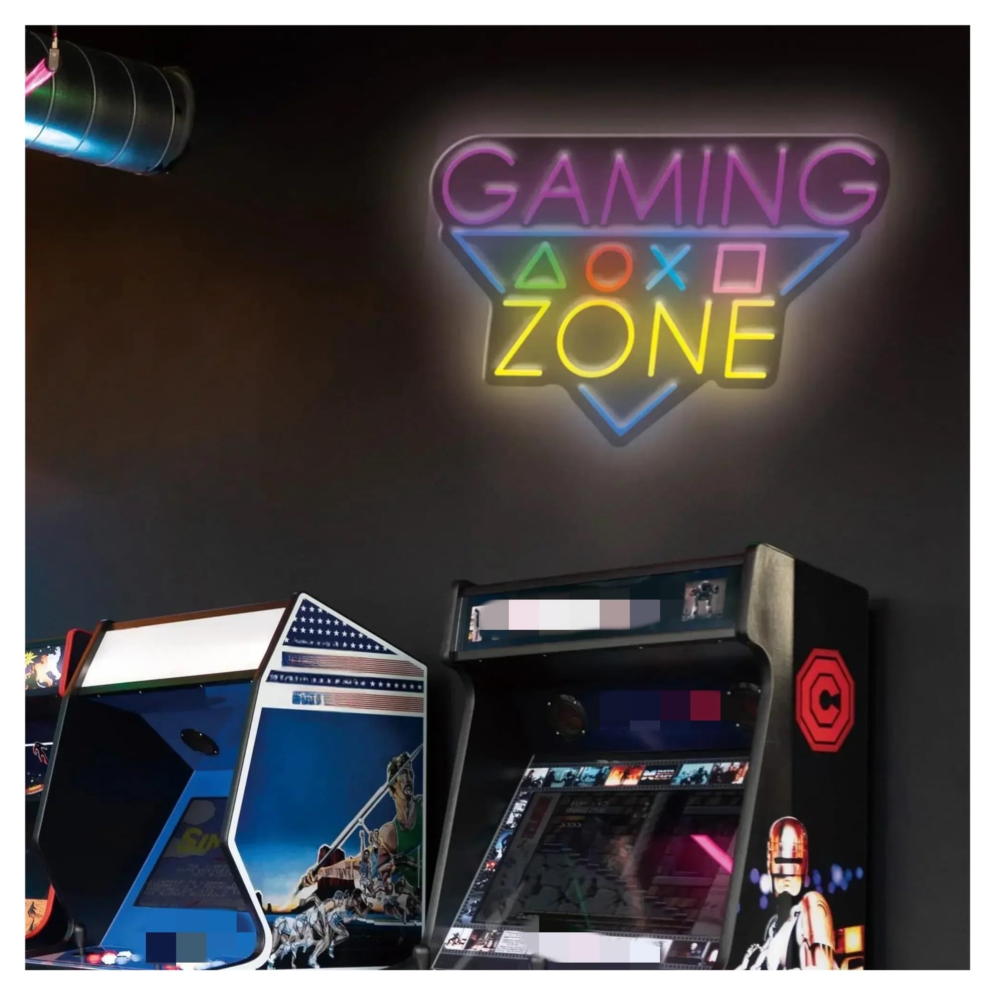 Décor Mural Lumière Enseigne Au Néon Gaming Zone Pour Décoration Murale, Lumière De Jeu Alimentée Par USB Pour Fête D'anniversaire Pour Adolescents Garçons 42cm×28cm