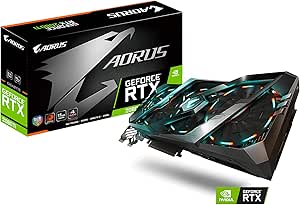 Gigabyte AORUS GeForce RTX 2080 Ti 11G, 3 ventole impilate Windforce 11 GB, GDDR6 a 352 bit, GV-N208TAORUS-11GC scheda video