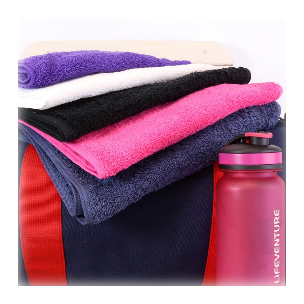 Navy Blue Gym Sport Small Hand Towels 30 X 85cm 100% Cotton 450gsm