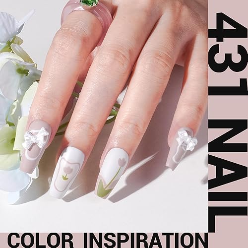 Miniatura 2 de MelodySusie Esmalte de uñas de gel grueso, 0.5 onzas líquidas, color nude neutro, esmalte de gel que se absorbe con luz UV LED brillante, arte de