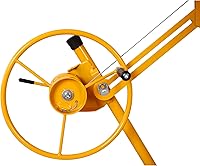 Vista 6 de Alzamiento de panel de elevación para paneles de yeso, 6 a 16 pies (altura máxima) Elevador de gato de hoja para techo, ruedas giratorias rodantes