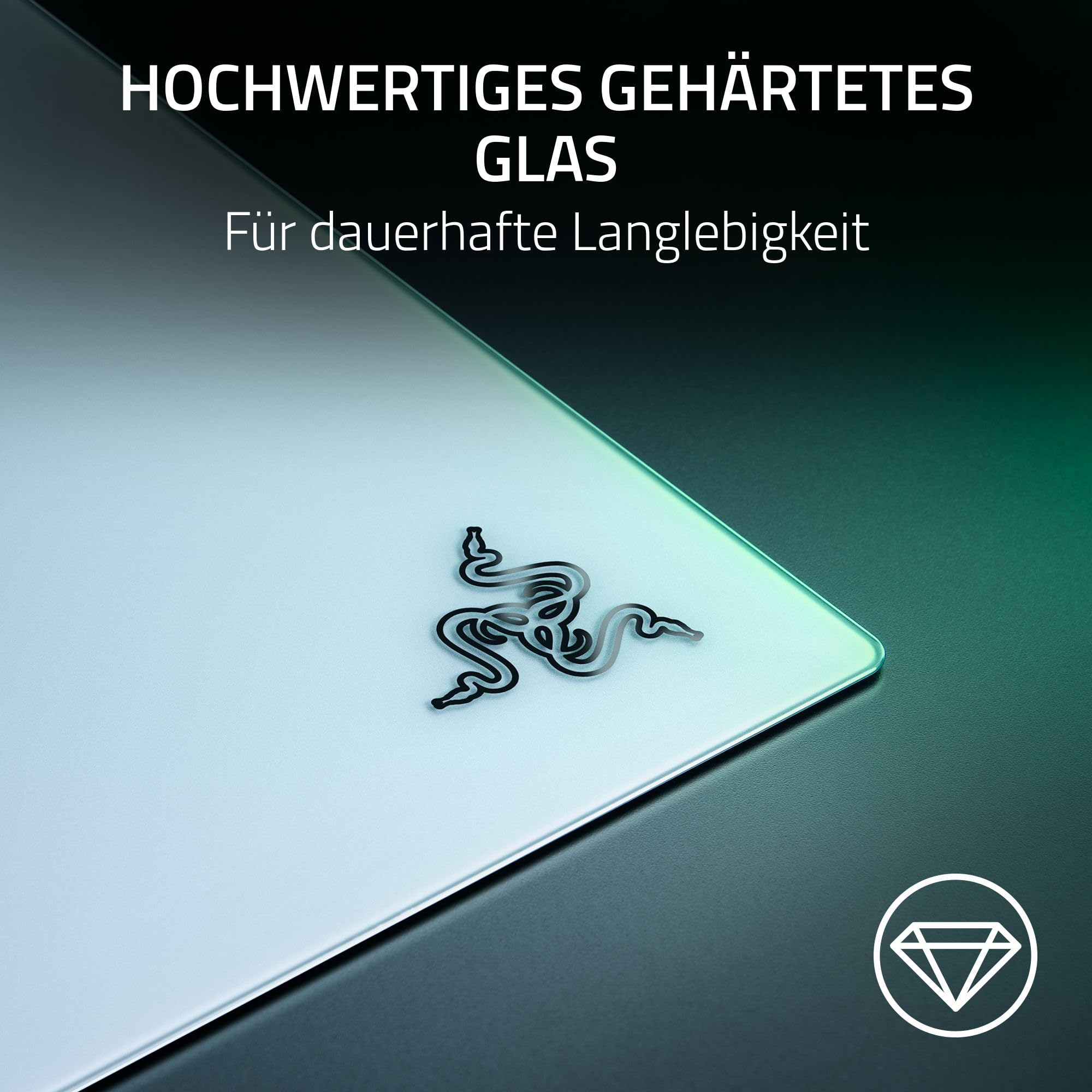 Razer Atlas Pro - Ultradünnes Premium-Gaming-Mauspad aus gehärtetem Glas - Ultraflaches 1 500L – Bild 3