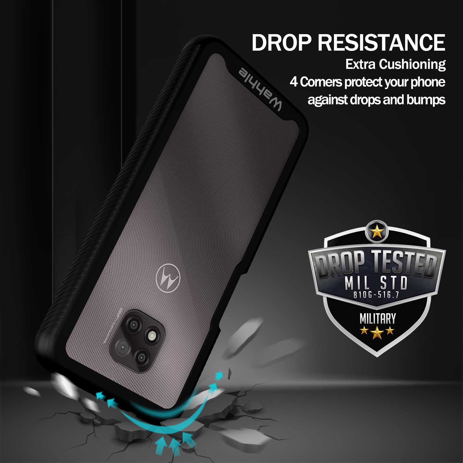 Poetic Hybrid Shockproof Case For Moto G Power (2021) – Built-in Screen Protector