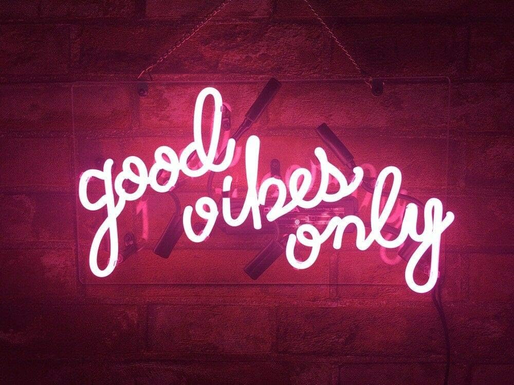 Best Cyber Deals 🔥 Neon Signs Wall Light for Home Decor or Bar Wall Neon Light Sign Provides Light for Parties, Living Spaces, or Restaurants Good Vibes only Buy 1 get 1 🔥 Neon Signs Wall Light for Home Decor or Bar Wall Neon Light Sign Provides Light for Parties, Living Spaces, or Restaurants Good Vibes only