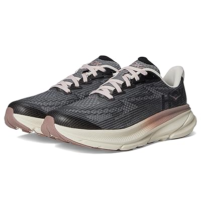 Hoka Kids Clifton 9 (Big Kid) Kids Shoes Obsidian/Quartzite
