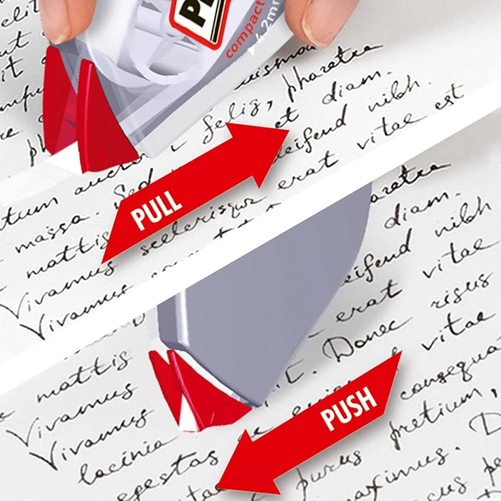 Correcteur Pritt Compact Dévidoir Ruban 6mm X 10m - Réécriture Immédiate Couleurs Assorties