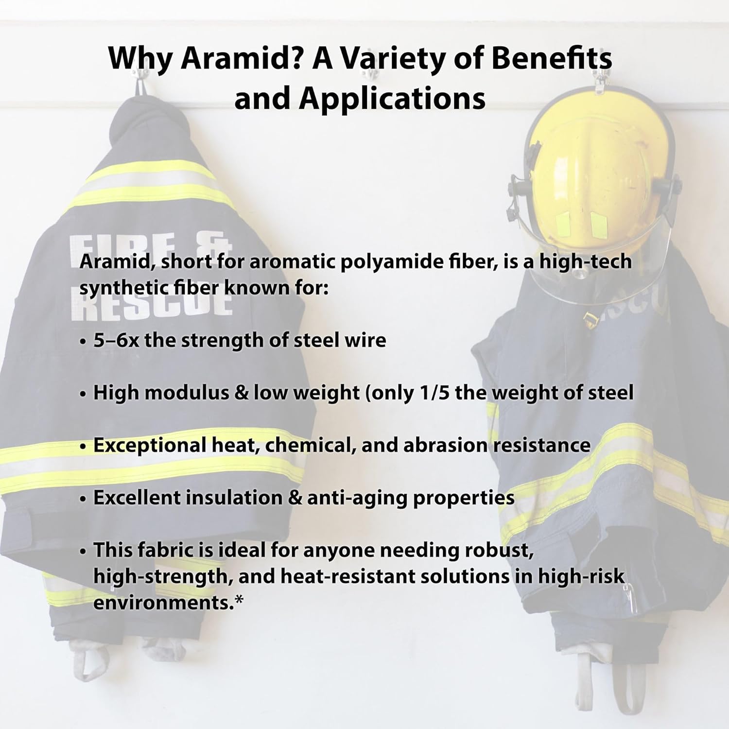 Flame Resistant Aramid Silver Coated Fabric 315GSM para Aramid 1500D Temperature Resistant Cut Resistant Fire Retardant (Silver Coated, 12’’ x 57’’)